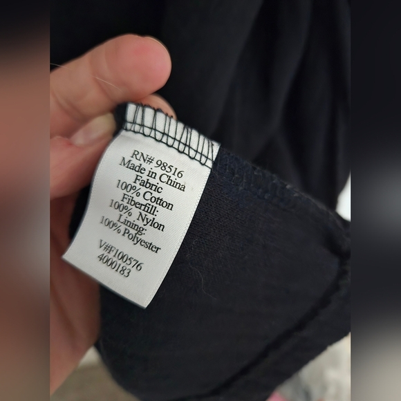 Coldwater Creek black quilted button-up blazer jacket | size 14 - Picture 7 of 7